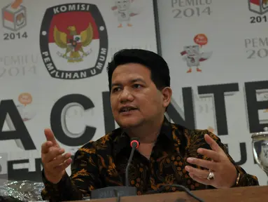 Ketua KPU Husni Kamil Manik. (Liputan6.com/Johan Tallo)