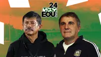 Seoul Earth On Us Cup 2024 - Timnas Indonesia U-20 Vs Argentina - Duel Pelatih: Indra Sjafri Vs Claudio Gugnali (Bola.com/Adreanus Titus)