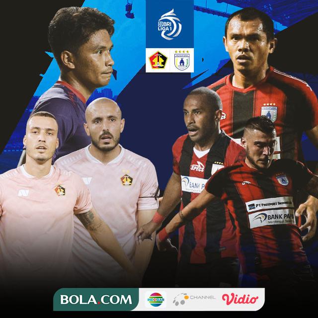 BRI Liga 1 - Duel Antarlini - Persik Kediri Vs Persipura Jayapura