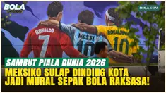 Mural Raksasa Bertema Sepak Bola di Meksiko Resmi Pecahkan Rekor Dunia Guinness!