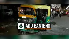 SALAH JALUR, BAJAJ ADU BANTENG DENGAN TRUK