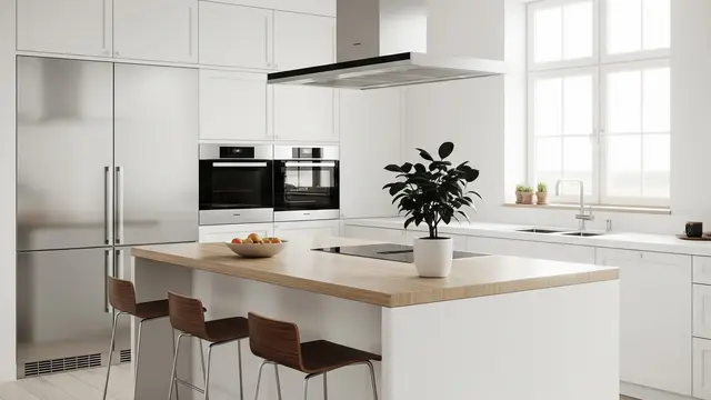 Model Cat Dapur Minimalis (Image by Gemini AI)