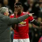 Hubungan manajer Manchester United, Jose Mourinho, dan Paul Pogba dikabarkan mulai renggang. (AFP/Ian Kington)