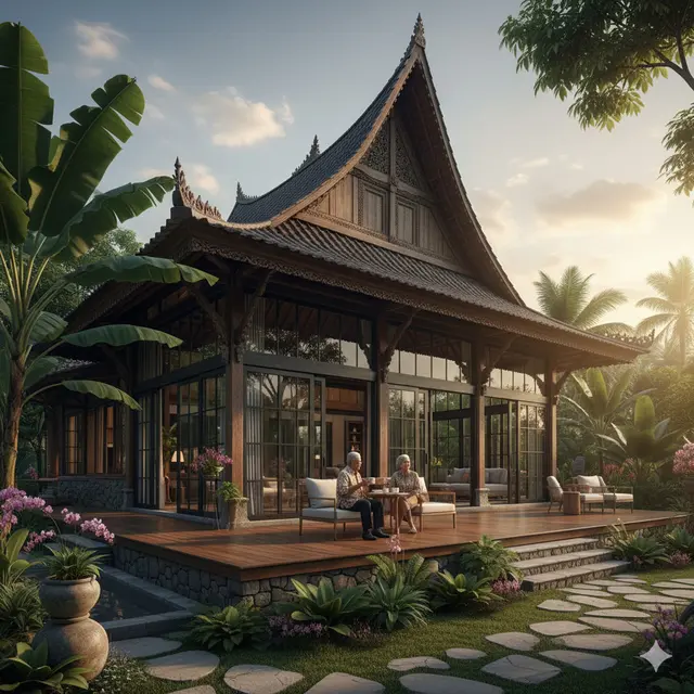 Rumah untuk pensiun (Foto: Gemini AI)
