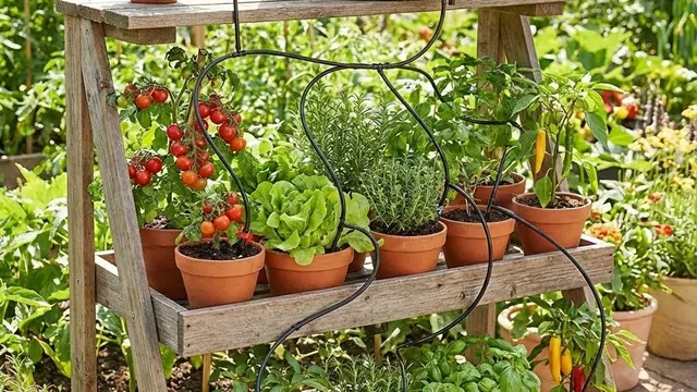 Kebun Sayur Rumah dengan Sistem Siram Otomatis