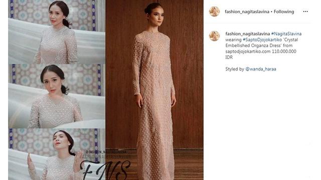 7 Inspirasi Busana Lebaran Ala Nagita Slavina, Simpel dan Elegan