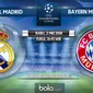 Semifinal Liga Champions 2017/2018 Real Madrid Vs Bayern Munchen (Bola.com/Adreanus Titus)