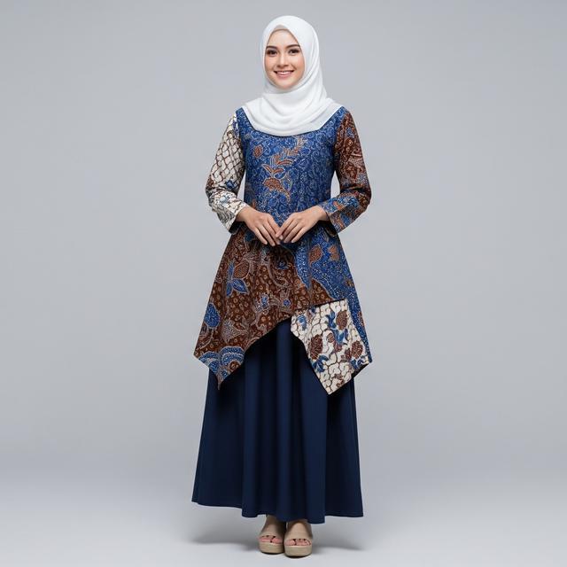 Cara Memilih Warna Rok yang Cocok untuk Atasan Batik Motif Ramai, Biar ...