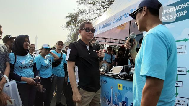 Menteri Jonan di Kampanye Penggunaan Listrik Surya Atap di Monas.