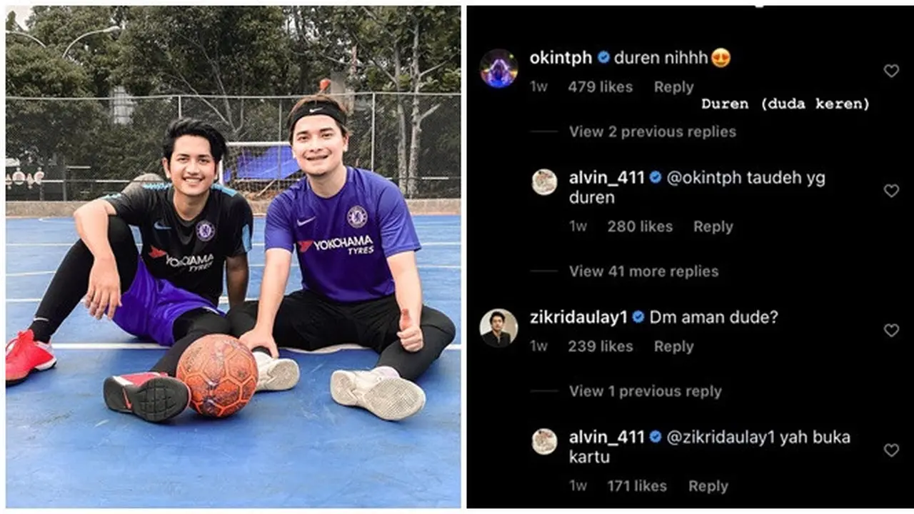 Saling Berbalas Komentar, Ini 6 Momen Kebersamaan Alvin Faiz, Okin, dan Zikri Daulay