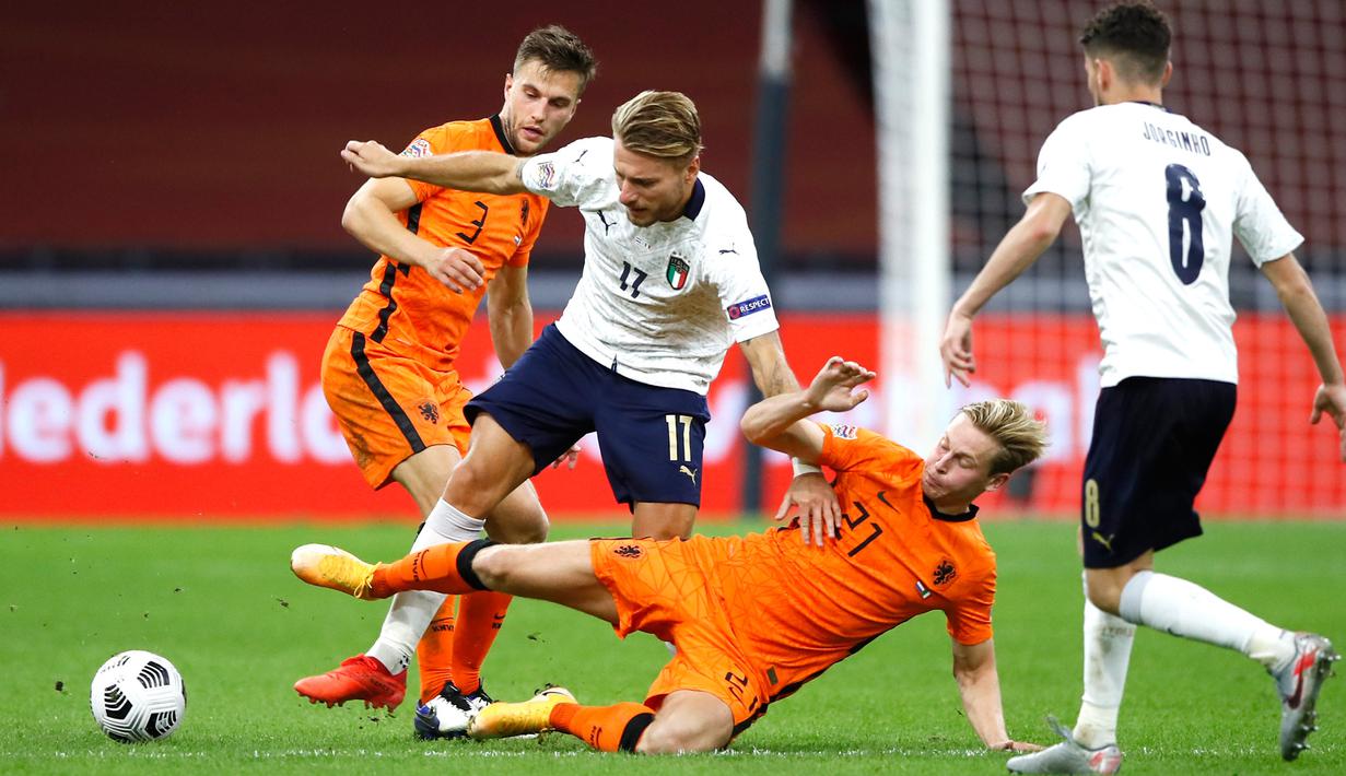 Foto Italia Hajar Belanda Di Laga Uefa Nations League Bola Liputan6 Com