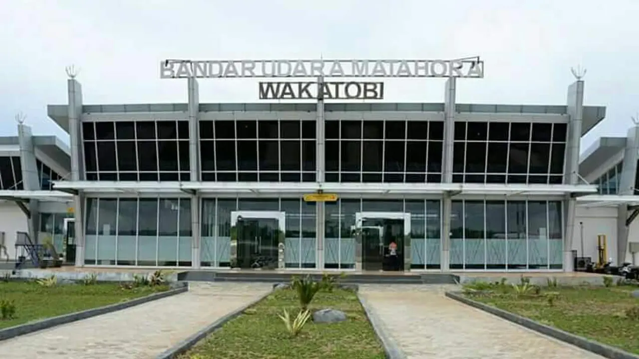 Gedung Terminal Bandara Matahora Wakatobi (Foto: Kemenhub)