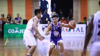 Satria Muda menaklukkan juara bertahan Satria Muda Pertamina Jakarta 78-66 pada seri ketiga IBL 2018-2019 di GOR Merpati Denpasar Bali, Jumat (14/12/2018). (Media IBL)