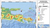 peta rawan gempa di jawa timur (Liputan6.com/istimewa)