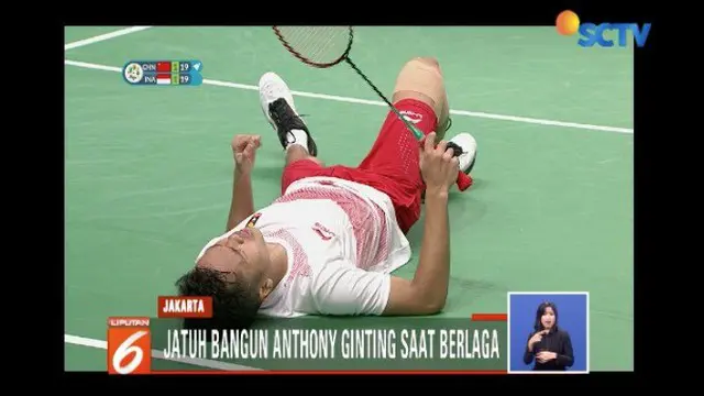 Mengharukan, Ini Respon Warganet di Medsos Saat Anthony Ginting Cedera