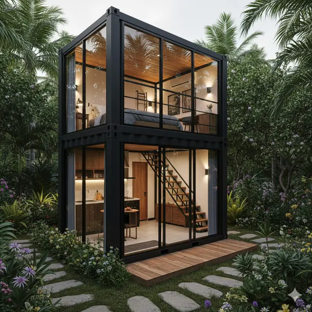 7 Desain Rumah Kontainer Mini Budget 50 Juta, Murah tapi Tetap Nyaman dan Estetik (