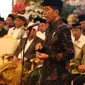 Presiden Joko Widodo memberikan sambutan di hadapan para kiai dan habib se-Jadetabek di Istana Negara, Jakarta, Kamis (7/2). Pertemuan dihadiri 400 kiai dan habib se-Jadetabek. (Liputan6.com/Angga Yuniar)