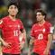 Gelandang Timnas Korea Selatan, Park Jin-seob, bersama rekan-rekannya bereaksi setelah kalah dalam pertandingan Grup A Piala Dunia 2026 antara Afrika Selatan melawan Korea Selatan di Monterrey Stadium, Guadalupe, Meksiko, pada 24 Juni 2026. (Yuri CORTEZ / AFP)