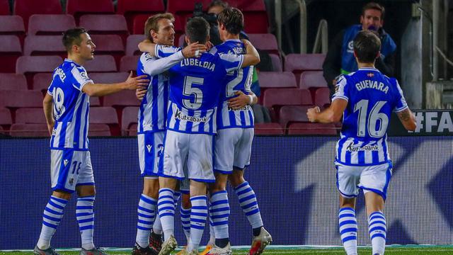 FOTO: Taklukkan Real Sociedad, Barcelona Merangkak ke Posisi 5 Besar Klasemen Liga Spanyol