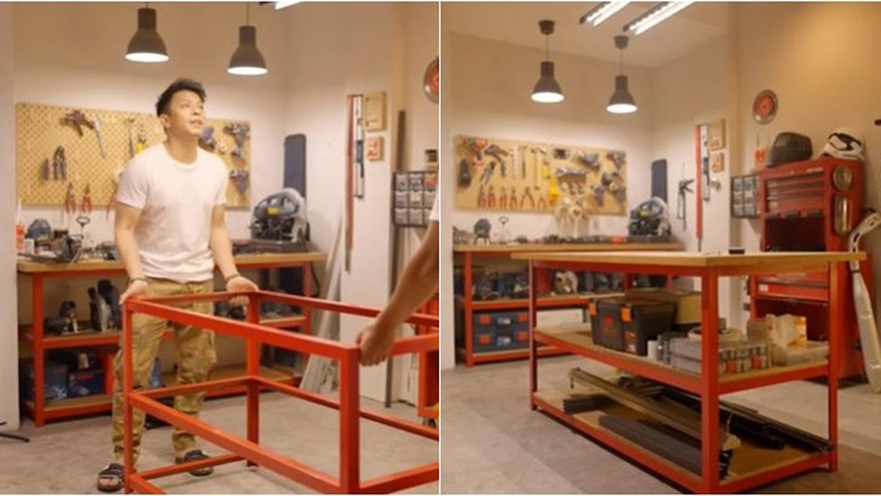 7 Potret Bengkel Baru Ariel NOAH, Ubah Gudang Jadi Ruang Perkakas yang Estetik