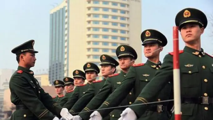 Intip Disiplinnya Militer China dalam Persiapan Acara