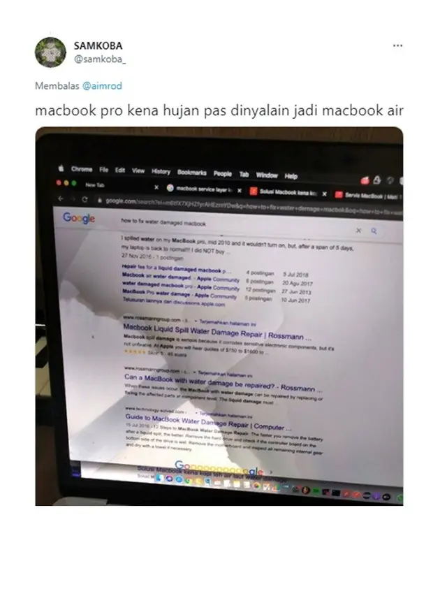 7 Potret LCD Laptop Retak Karena Alasan Sepele Ini Bikin Ngenes