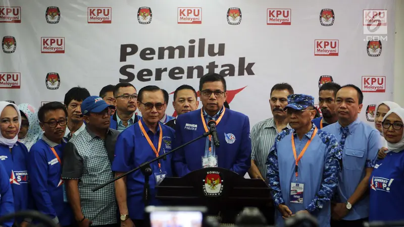 Demokrat Daftarkan Bakal Caleg 2019 ke KPU RI