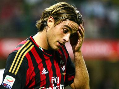 Alessandro Matri - Pemain binaan AC Milan ini hanya mampu mencetak satu gol selama memakai jersey Rossoneri. (AFP/Olivier Morin)