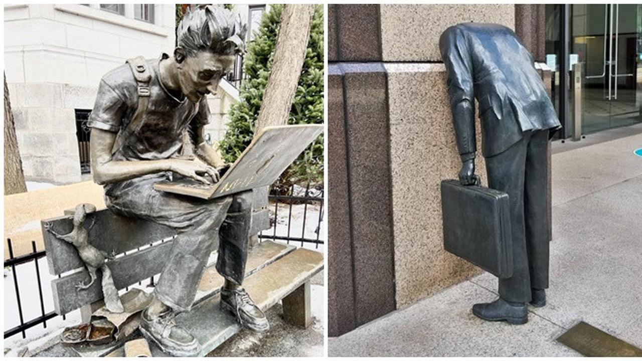 6 Potret Patung Bak Gambarkan Aktivitas Manusia Ini Unik, Muncul Beragam Imajinasi