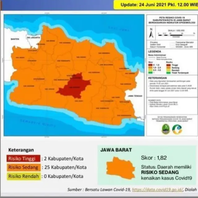 Kota dan Kabupaten Bandung Zona Merah, Ridwan Kamil Pinta Tak Ada Wisatawan Datang