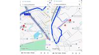 Tampilan Google Maps arah Gedung DPR/MPR. Liputan6.com/Iskandar