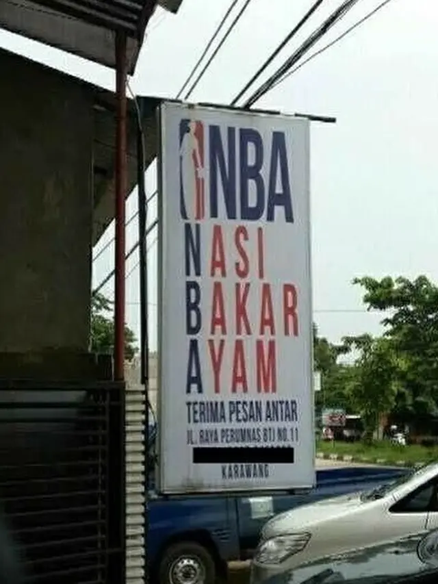6 Spanduk Penjual Ayam Bakar Ini Nyeleneh Banget, Bikin Ngakak