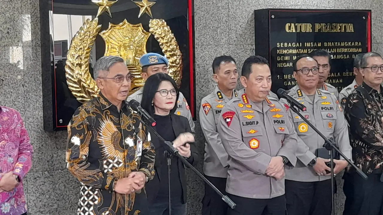 Ketua Komisi Pemberantasan Korupsi (KPK) Setyo Budiyanto bertandang ke Mabes Polri, pada Rabu (8/1/2025).