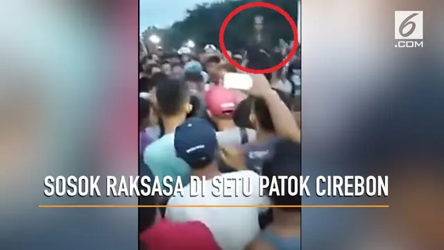 Sosok misterius di Setu Patok Cirebon, Jawa Barat, hebohkan warganet.