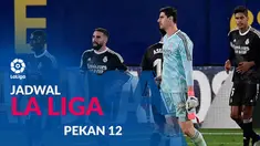 Berita motion grafis jadwal Liga Spanyol 2020-2021 pekan ke-12. Real Madrid tantang Sevilla, Sabtu (5/12/2020).
