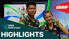 Berita video highlights semifinal Thailand Terbuka 2021 untuk laga kemenangan Praveen Jordan / Melati Daeva Oktavianti atas ganda campuran asal Prancis, Sabtu (16/1/2021).