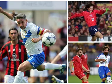 Inilah bintang top yang pernah membela Brescia. Mulai dari Roberto Baggio hingga Andrea Pirlo. (AFP-Squawka)