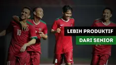 Berita video statistik perbandingan produktivitas Timnas Indonesia U-19 di Piala AFF 2017 dengan tim juara Piala AFF 2013, Evan Dimas, dkk.
