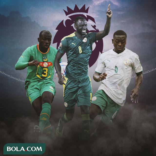 Ilustrasi - Cheikhou Kouyate, Nampalys Mendy, Kalidou Koulibaly