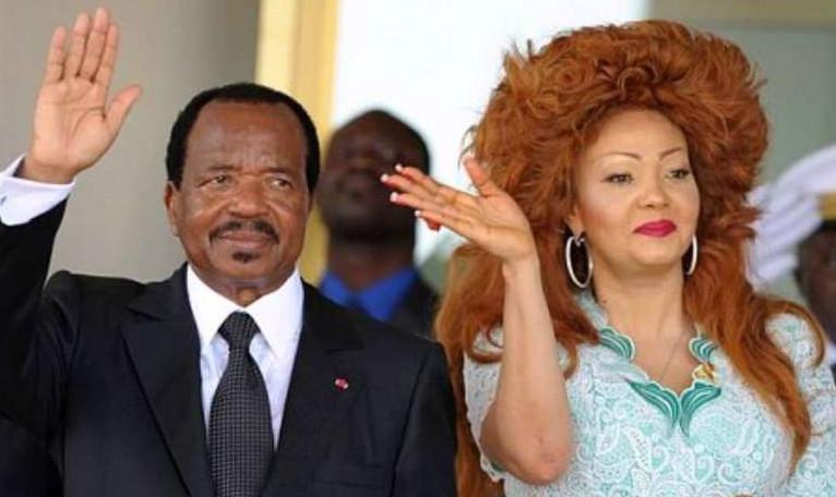Paul Biya dan istrinya, Chantal Biya (AFP)