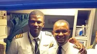 Petugas Kebersihan asal Nigeria yang Sukses Jadi Pilot. (dok.Twitter @AzmanAir/https://twitter.com/AzmanAir/status/1024011527718879232/Henry)