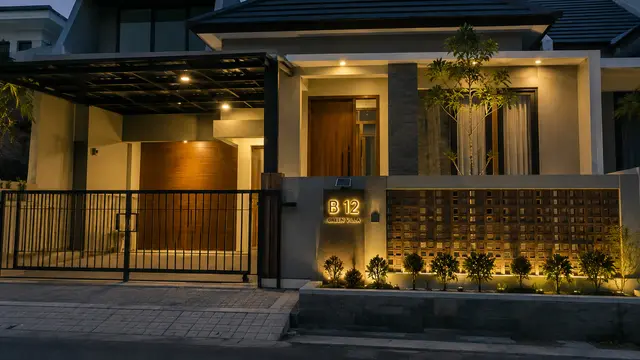 6 Model Nomor Rumah Berlampu LED, Estetik dan Mudah Terlihat Saat Malam Hari
