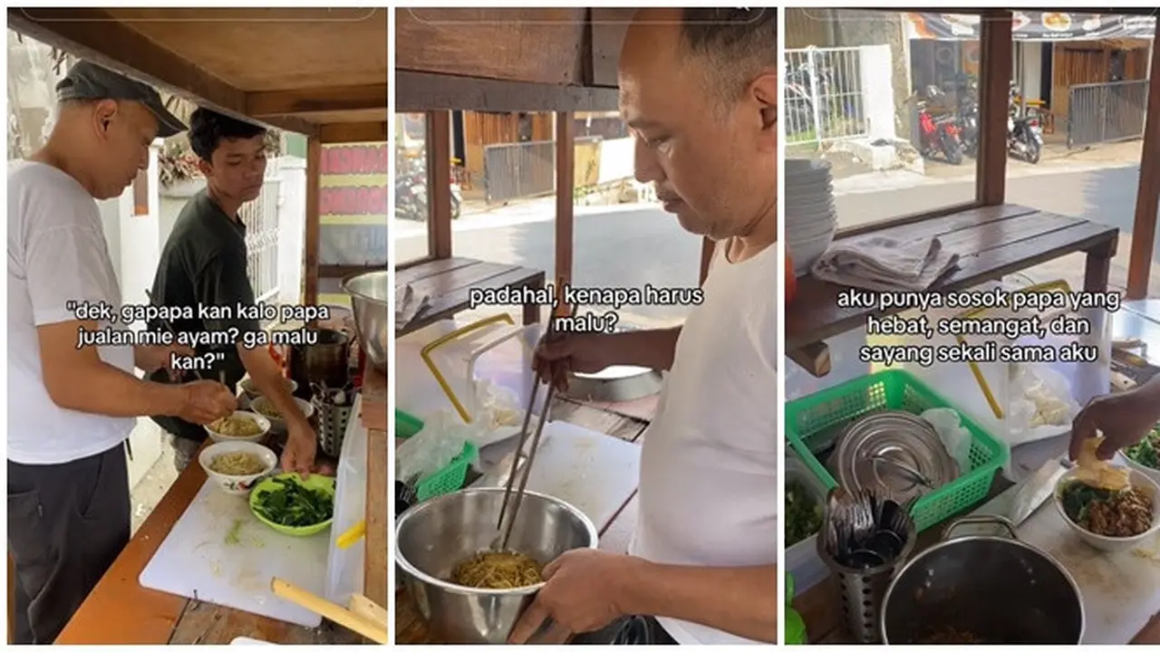 Sempat Izin kepada Anaknya, Cerita Ayah Buka Usaha Mi Ayam Ini Bikin Tersentuh