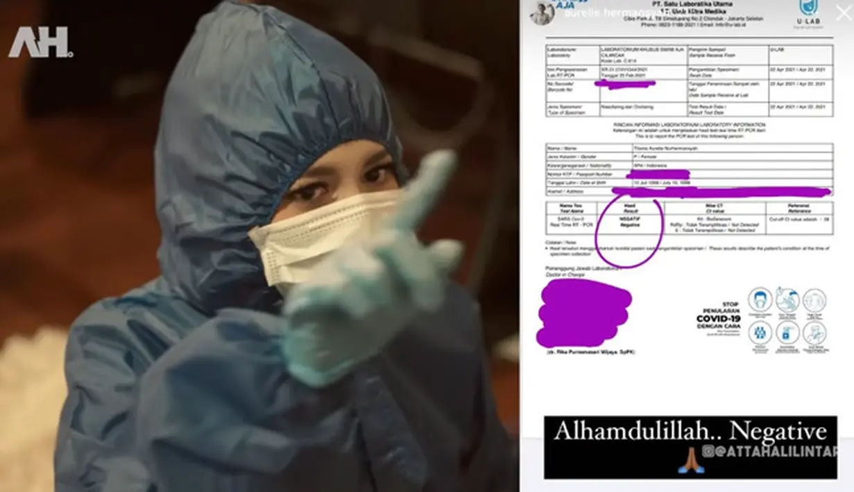 Atta Halilintar dan Aurel Hermansyah (Youtube/ Atta Halilintar)