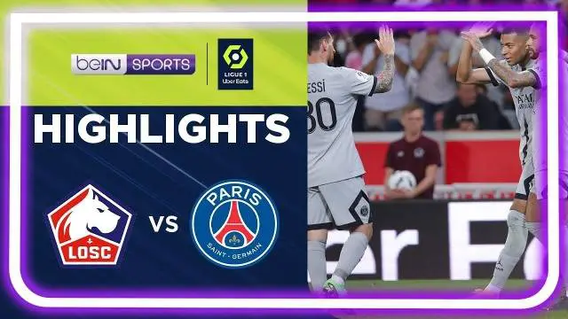 Berita video highlights PSG menang 7-1 atas Lille pada pekan ketiga Ligue 1 2022/2023, di mana Kylian Mbappe menciptakan gol saat laga baru berjalan 8 detik, Senin (22/8/2022) dinihari WIB.