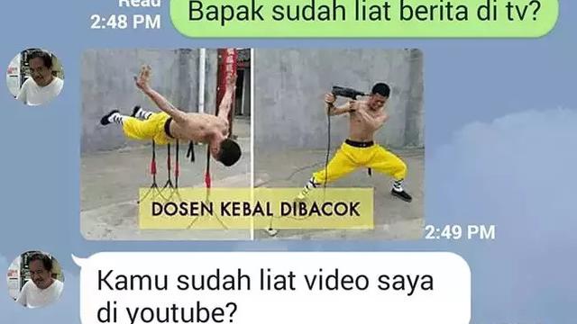 6 Chat Dosen Iseng Balas Pesan Mahasiswa Pakai Stiker Ini Kocak