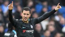 Gelandang Chelsea, Eden Hazard. (AFP/Glyn Kirk)