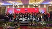 Gathering Top 20 Grosir Kuku Bima di Hotel Tentrem, Semarang, Jawa Tengah, Kamis (25/4/2024).