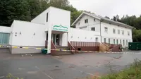 Masjid Al Noor di Norwegia yang menjadi target penembakan pada Sabtu 10 Agustus 2019 (AFP/Terje Pedersen)