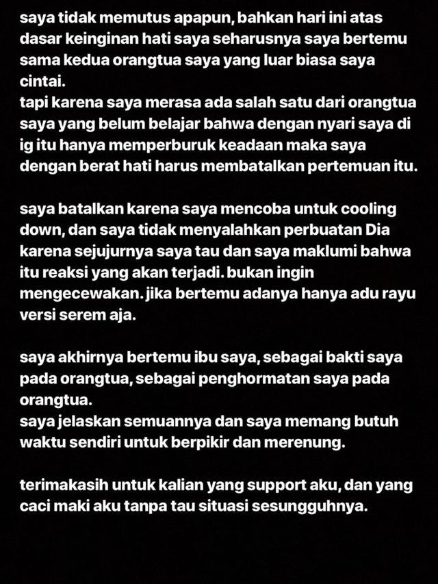 Unggahan Salmafina Sunan (Instagram/ salmafinasunan via Kapanlagi.com)